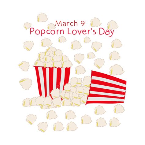 Popcorn Lovers Day Vector, Popcorn Lovers Day, Vector, Popcorn PNG and ...