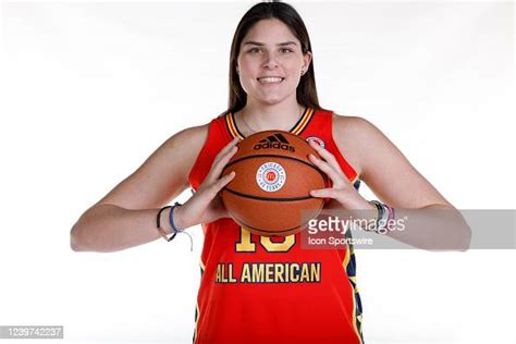 McDonald's High School All American Raegan Beers poses for a photo on ...