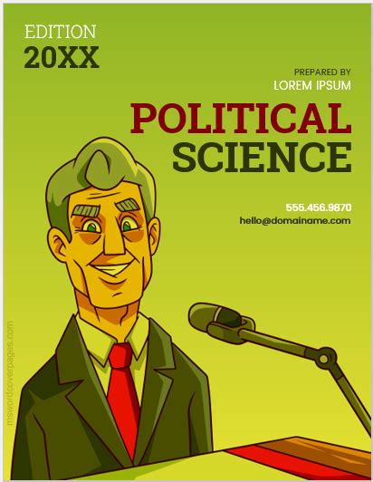 Political Science Project Cover Page Templates | Download