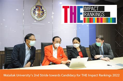 Walailak University submits to the THE Impact Rankings continuing on the path towards ...