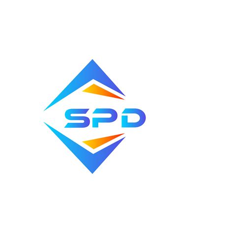 SPD abstract technology logo design on white background. SPD creative ...