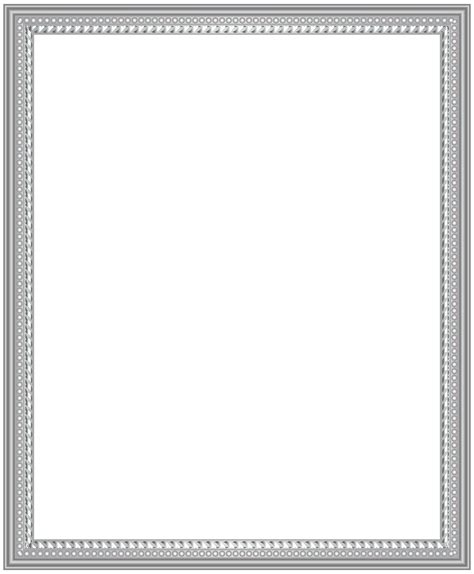 Silver Frame PNG Transparent