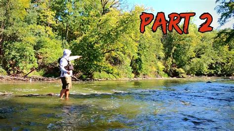 Smallie Fishing In A Small Shallow River (Part 2) - YouTube