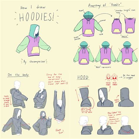 How To Draw Hoodies, How To Draw Jackets, Hoodie Drawing Reference, Drawing Wrinkles, Boy ...