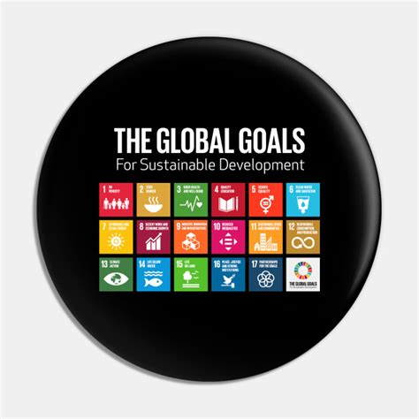 The Global Goals 17 Global Goals Icons Grid - Icons - Pin | TeePublic