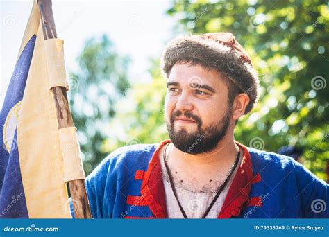 Participant of Festival of Medieval Culture in Belarus Editorial Stock Image - Image of dudutki ...