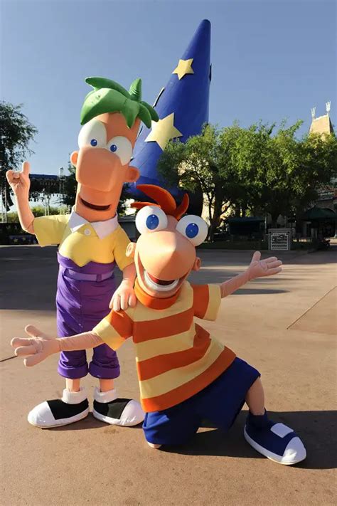 Disney Channel characters Phineas and Ferb now greet guests of all ages ...