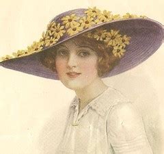 yellow daisies on blue hat | These fabulous illustrations ar… | Flickr