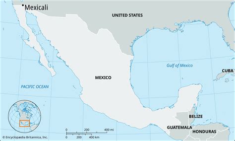 Calexico Border Crossing Map