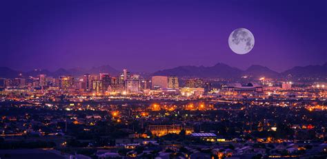 Sunset Skyline Phoenix Arizona / Phoenix Skyline Photographs Fine Art ...