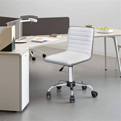 Homall Office Chair Armless Ribbed Task Chair Low Back Home Desk Chair – homalldirect