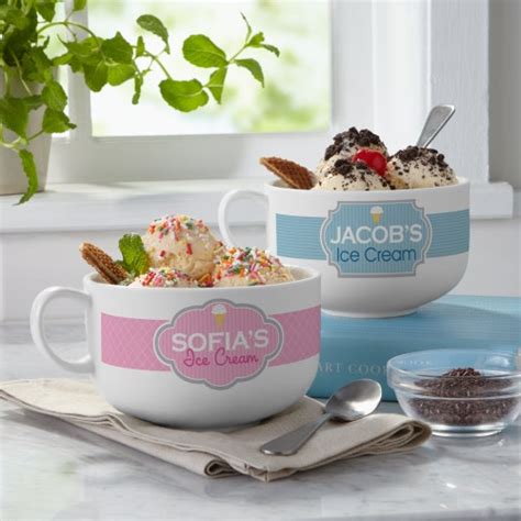 Personalized Ice Cream Bowl Oversized Bowl Treat Bowl - Etsy