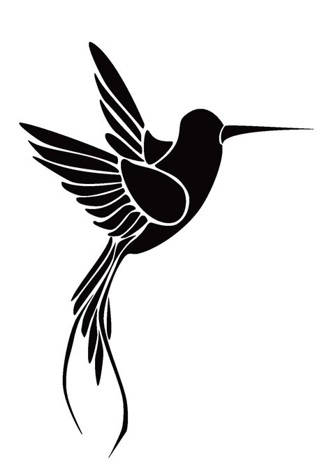 Hummingbird Stencil | Bird stencil, Stencil printing, Silhouette stencil