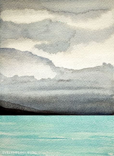 A Stormy Sky – evelynflint ~ watercolours | Watercolor clouds, Stormy, Sky