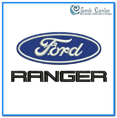 Ford Ranger Logo Embroidery Design - Emblanka