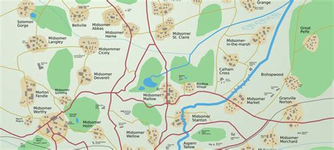 My map of Midsomer | Fandom