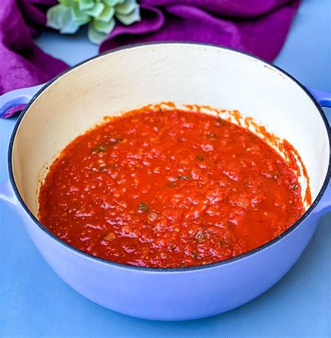 Easy Keto Low Carb Marinara Sauce is a quick, sugar free recipe that uses crushed tomatoes and ...