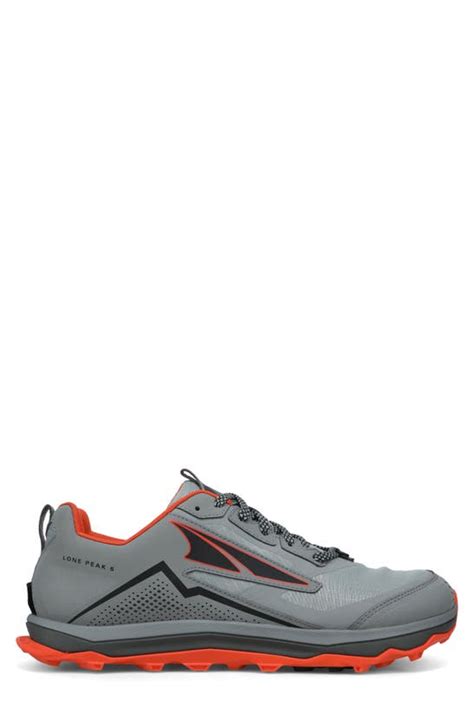 Altra Lone Peak 5 Trail Running Shoe In Light Gray | ModeSens