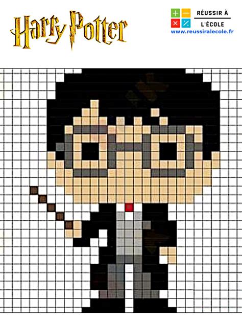 Relais italique Perspective pixel art harry potter à imprimer extase ...