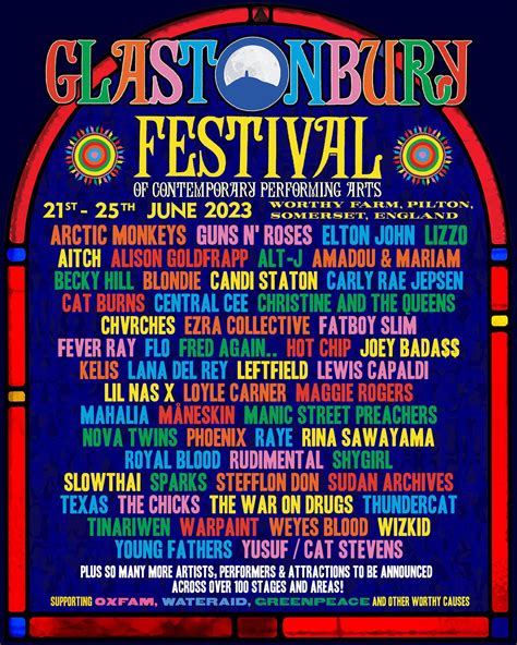 Glastonbury 2023 Lineup : r/indieheads