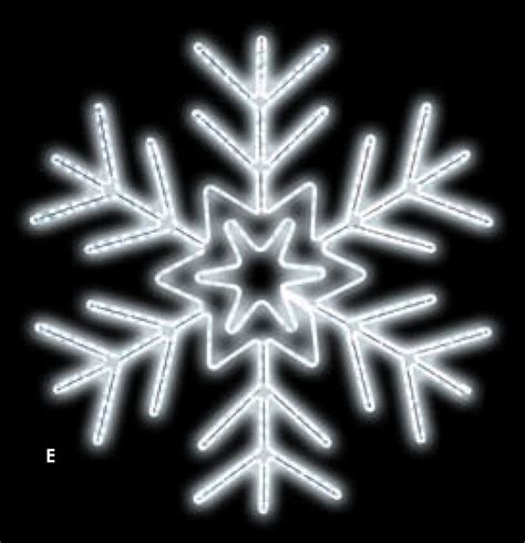 LED Ropelight Radiant Snowflake - 30", 40", 50" | Commercial Christmas ...