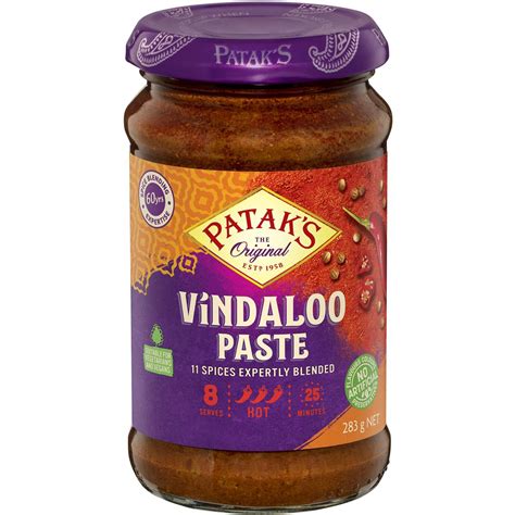 Patak's Paste Curry Vindaloo 283g | Woolworths