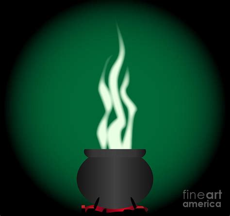 Witches Cauldron Poster Background Digital Art by Bigalbaloo Stock