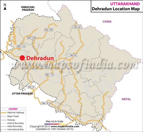 Where is Dehradun Located in India | Dehradun Location Map,Uttaranchal