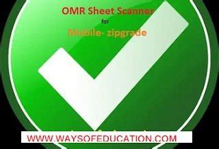 OMR SHEET SCANNER APP FOR MOBILE - Ways Of Education