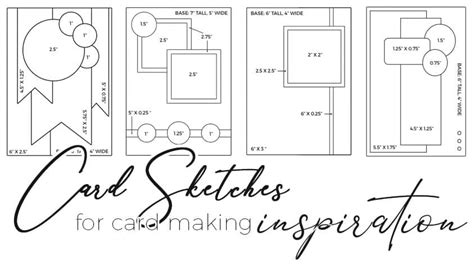 Free Card Sketches for Paper Crafters - Craft with Sarah