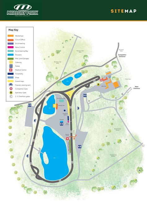 Circuit Map | Mallory Park Circuit