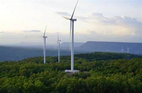 Wind energy. Wind power. Sustainable, renewable energy. Wind turbines ...