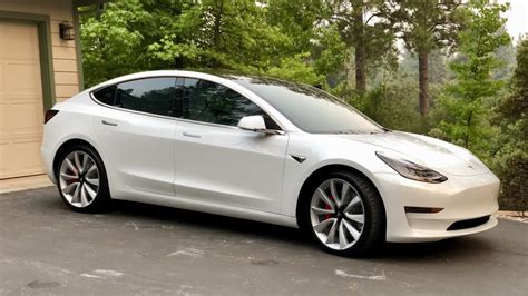 White Tesla Model 3 with tinted windows – Tesla Model 3 Wiki