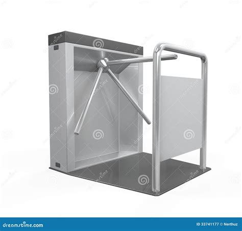 Turnstile Entrance Isolated Stock Illustration - Illustration of concept, fence: 33741177