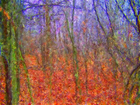 Autumn Woods Painting Free Stock Photo - Public Domain Pictures