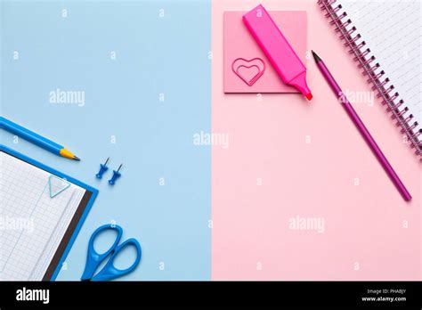 Colorful Sticky Notes on Pastel Background Stock Photo - Alamy