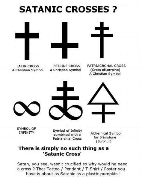 I'm getting a bit annoyed with various claims as to what is and isn't a 'Satanic Cross'. Lets ...