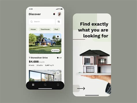 Dream house mobile app by Taras Migulko on Dribbble