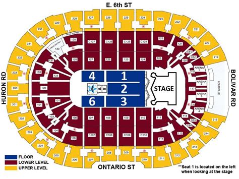 Cavs Seating Chart Section 100 | Awesome Home