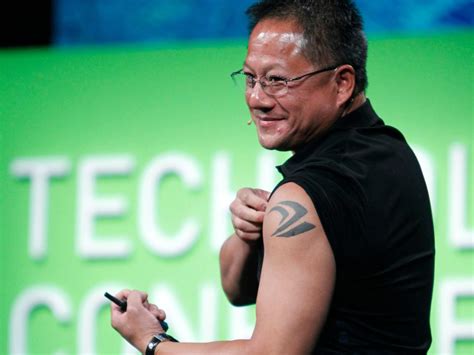 Jensen Huang, who got an Nvidia tattoo when its share price hit $100 ...