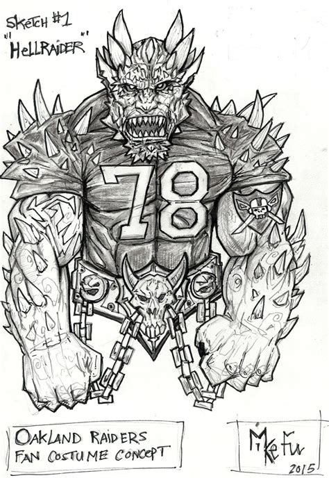 oakland raiders fan costume art by mongrelman on DeviantArt