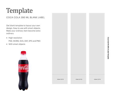 Coke Bottle Label Template | Silhouette Studio | Cricut Silhouette By ...