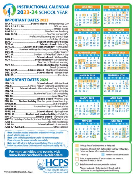 Henrico Schools Va 2024 2025 School Calendar - Calendar 2024 Printable