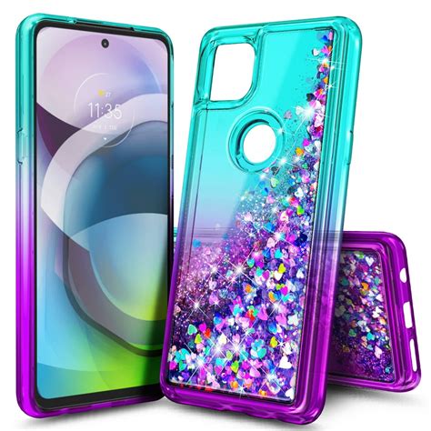 Motorola Moto One 5G Ace Case / Moto G 5G Case, Nagebee Glitter Flowing ...