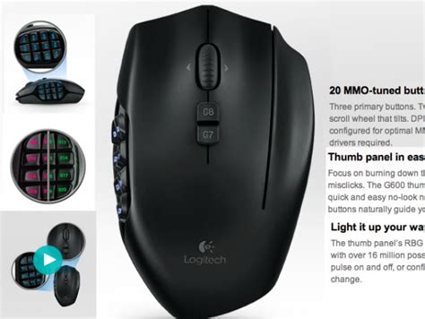 ITNews: Logitech’s G600 mouse goes button ballistic for magnificent MMOs!