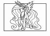 My Little Pony Coloring Pages Princess Celestia Baby sketch template