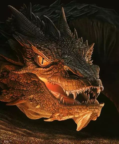 Hobbit Smaug Head