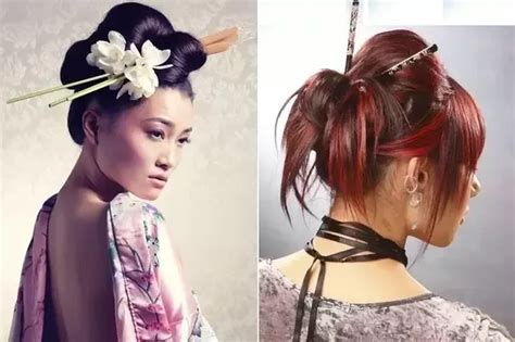 Pin by Amisadai Herrerias on Beauty saloon | Japanese hairstyle, Chopstick hair, Short hair styles