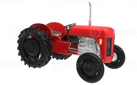 photo Red tractor on Transparent background 23832835 PNG