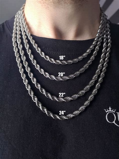 Silver Rope Chain - azucarillosdecolores.com